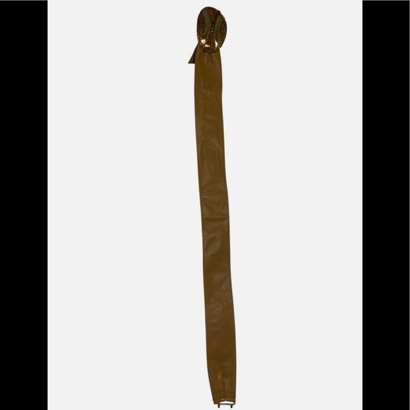 Vintage Women's Artisan Handmade Wide Waist Leather & Metal Statement Belt Boho - Picture 7 of 7